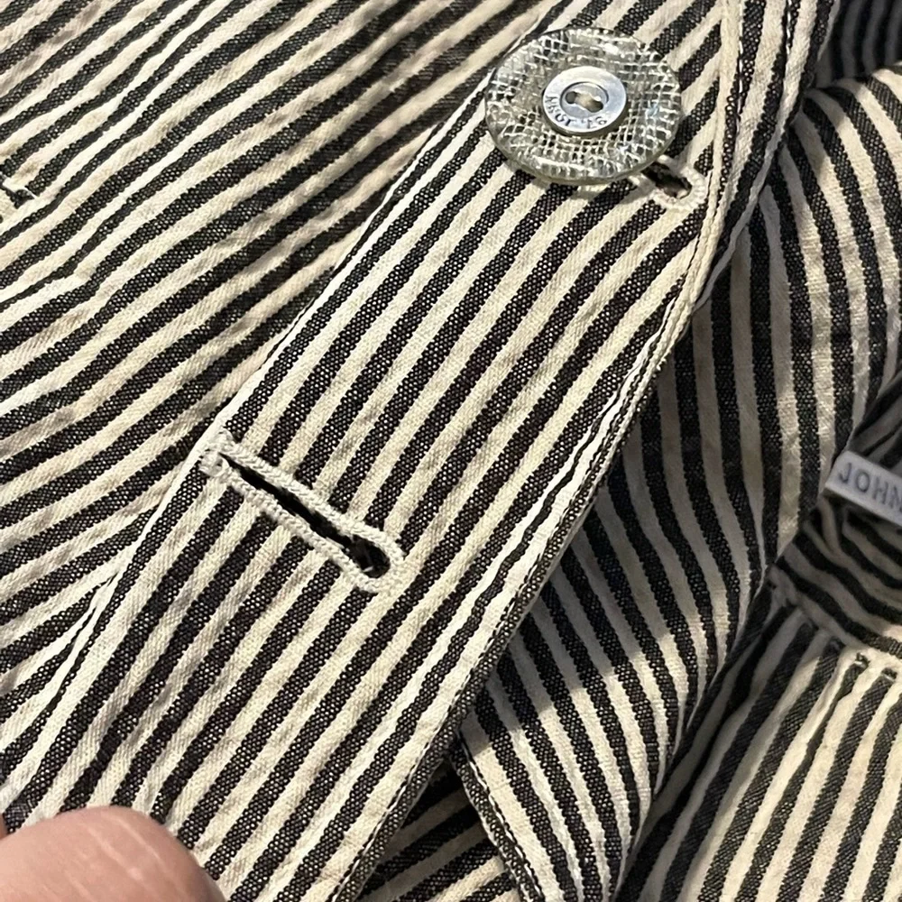 St. John Sport striped searsucker cotton blazer